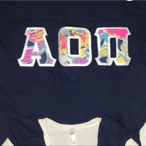 Alpha Omicron Pi Long Sleeve Stitch AOII